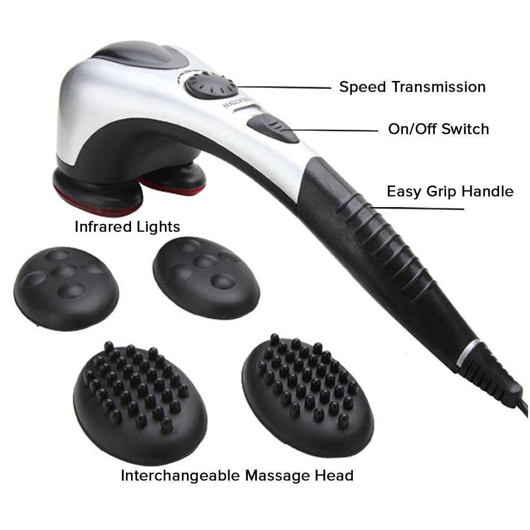 NNEAGS 2X Deluxe Handheld Percussion Soothing Body Massager-3