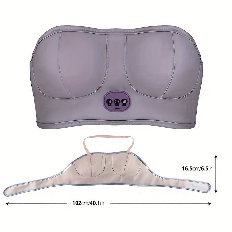 NNETM Relaxing Electric Breast Massager with USB Charging(Silvery Grey)-1