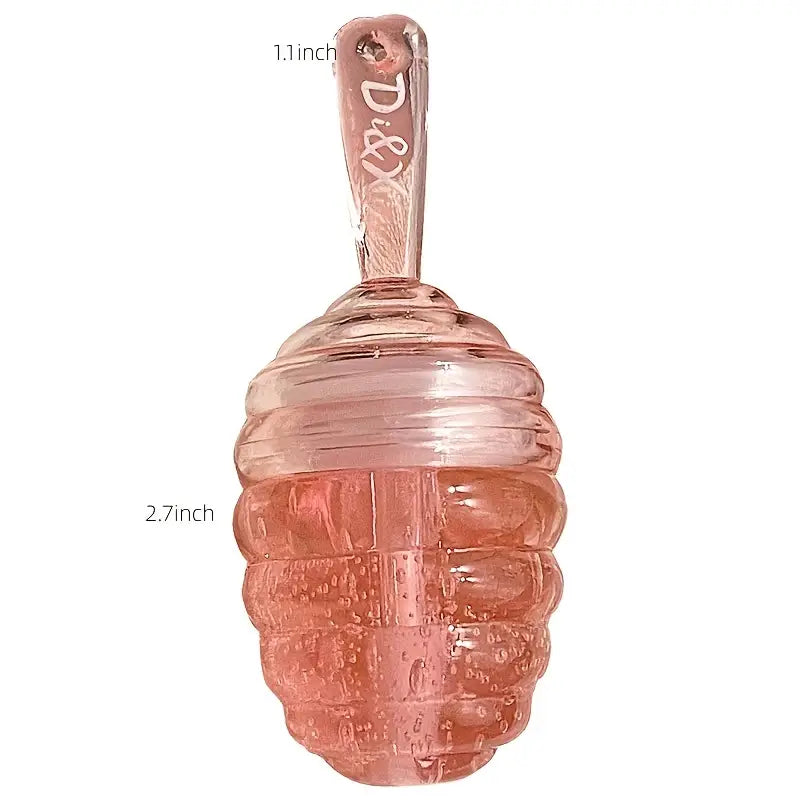 Natural Honey Moisturizing Lipstick, Honey/Peach Lip Balm Lip Gloss, Hydrating And Moisturizing, Long-lasting Lip Bigger, Fade The Lip Line, Prevention Dry And Crack-3