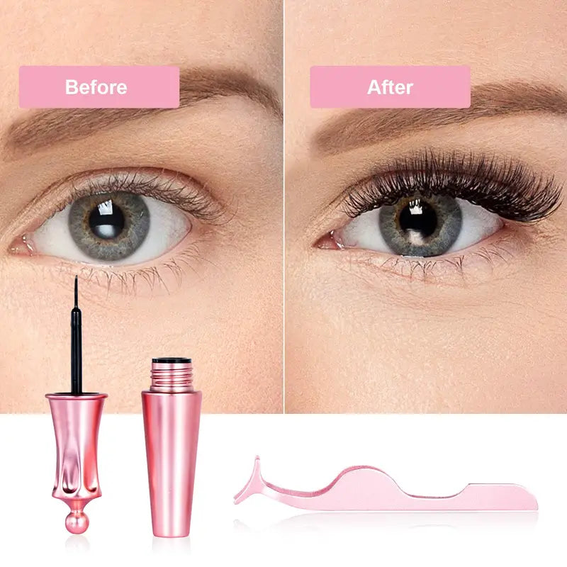 NNETM 5 Pairs Magnetic Eyelashes And Eyeliner Kit Reusable 3D Magnetic False Lashes Extension No Glue Needed-4