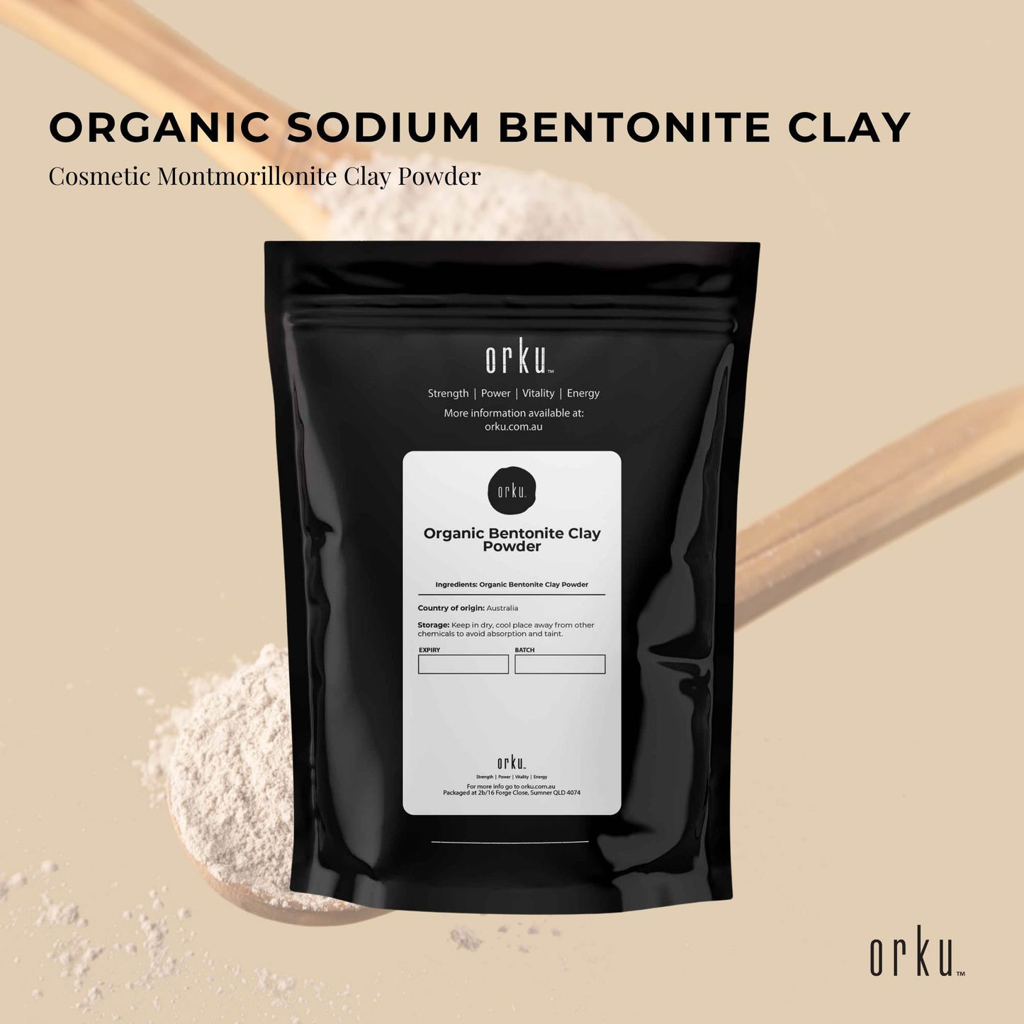 Organic Sodium Bentonite Clay Powder - Cosmetic Montmorillonite-1