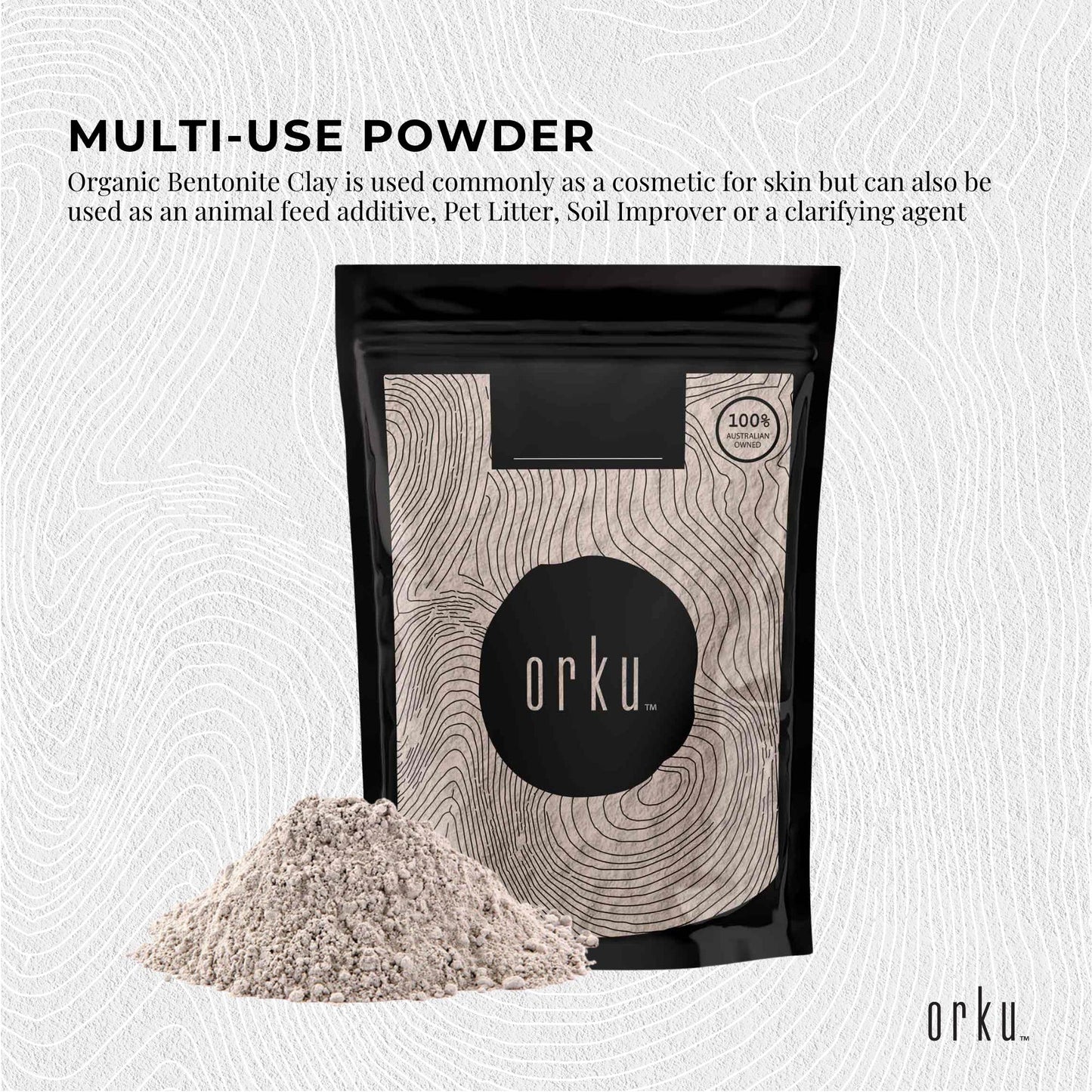 Organic Sodium Bentonite Clay Powder - Cosmetic Montmorillonite-2