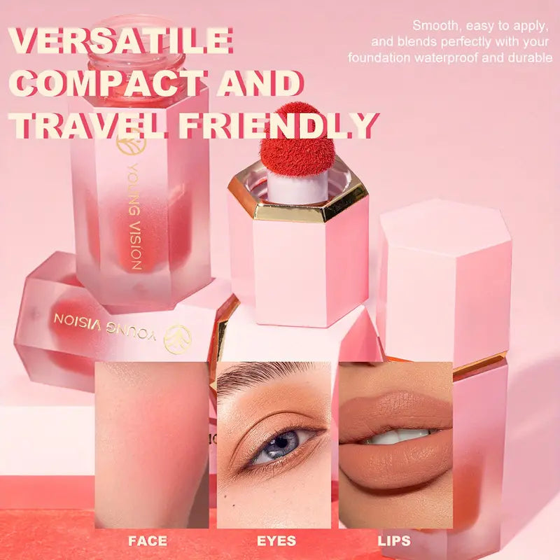 Long-Lasting Soft Gel-Cream Tint Blush - Smudge-Proof, Natural-Looking, Dewy Finish 0.42 Fl Oz-3