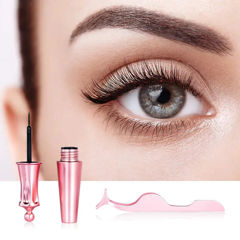 NNETM 5 Pairs Magnetic Eyelashes And Eyeliner Kit Reusable 3D Magnetic False Lashes Extension No Glue Needed-1