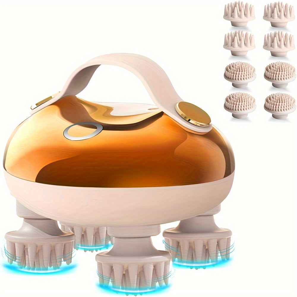 NNETM Portable Electric Scalp Massager(Gold)-0