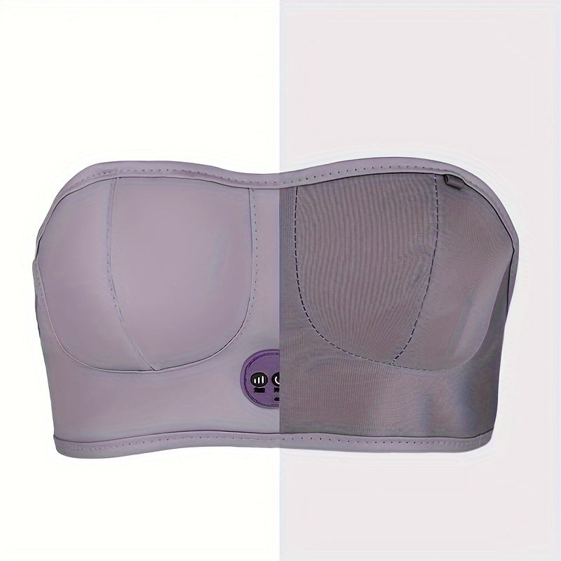 NNETM Relaxing Electric Breast Massager with USB Charging(Silvery Grey)-4