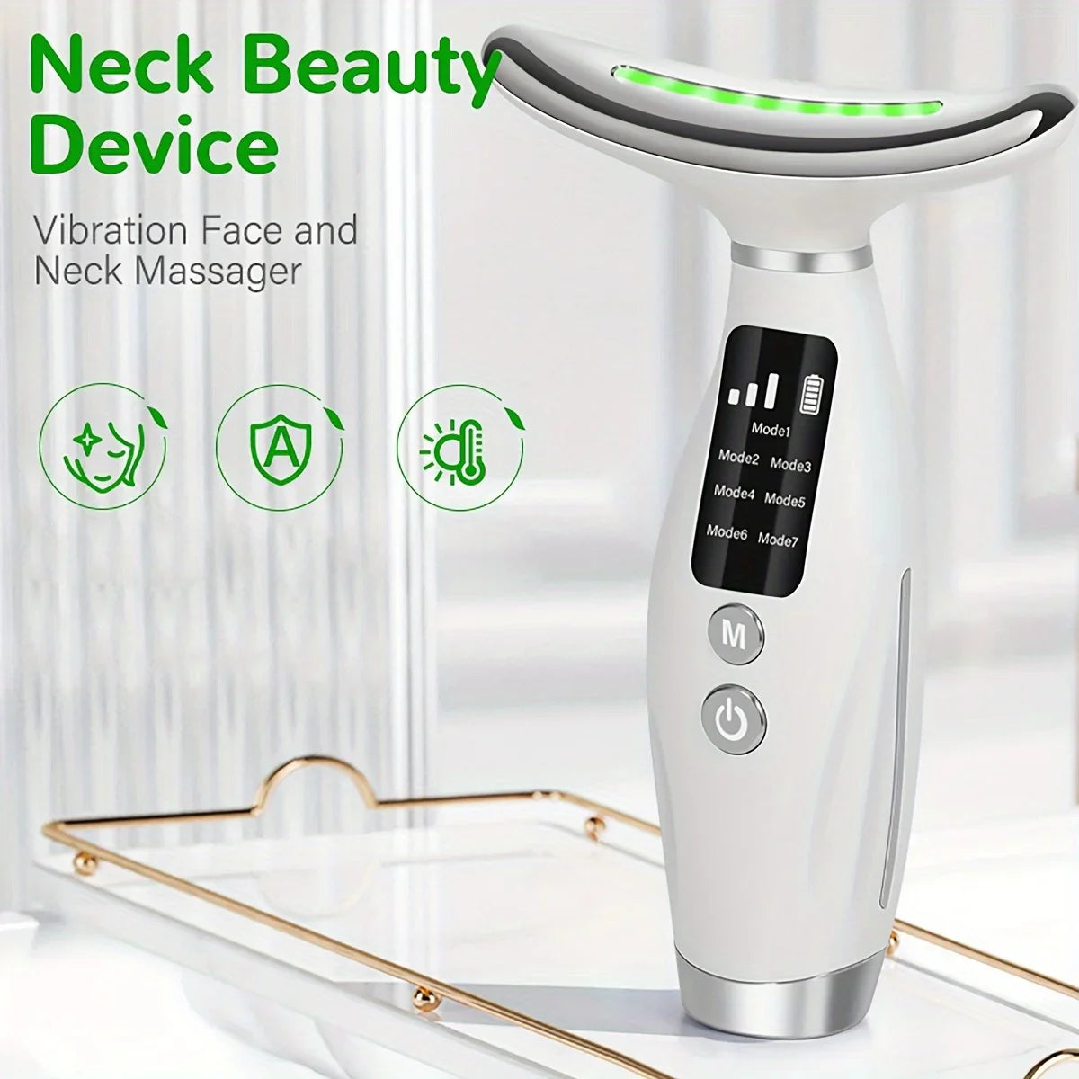 NNEOBA 7-Mode LED Neck & Face Beauty Device – Skin Tightening, Lifting & Massage-3