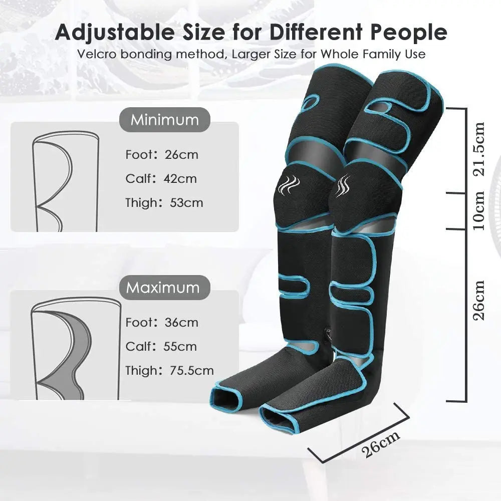 NNEOBA Foot Leg Air Pressure Massager Black-3