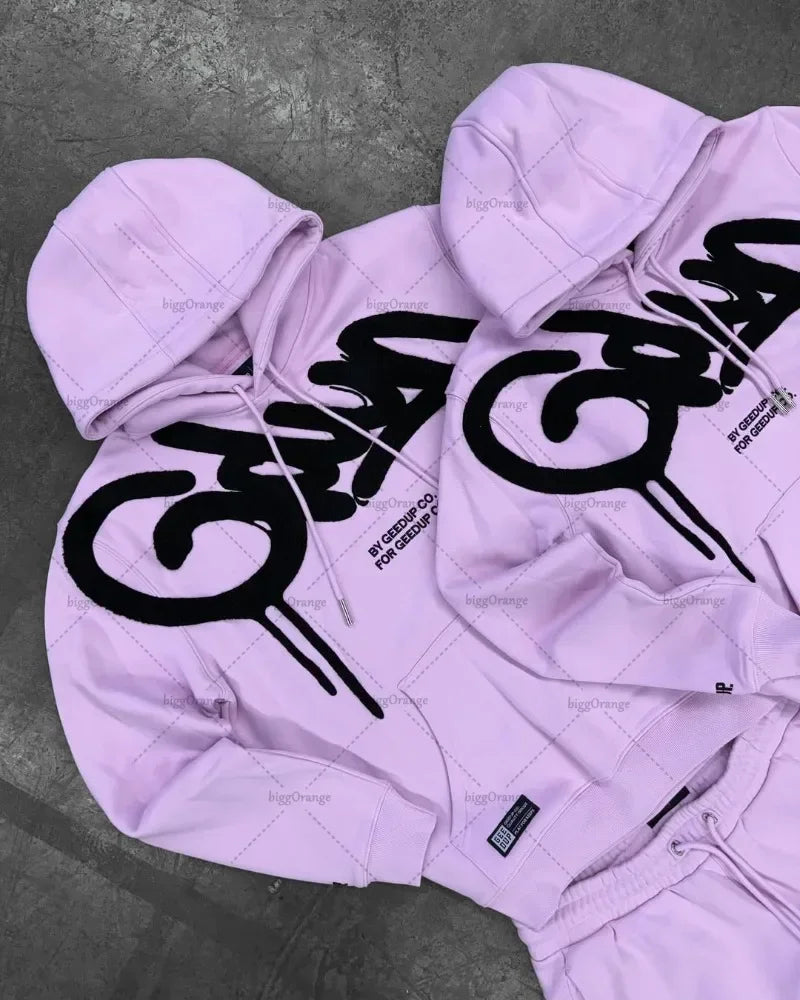 Street Fashion Vintage GEEDUP Hoodies Y2K Clothes Harajuku Gothic Hip Hop Graphic Oversized Hoodies Sweatshirts Casual Jacket