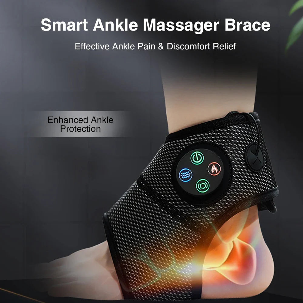 NNEOBA Electric Foot Ankle Massager with Heat Black-2