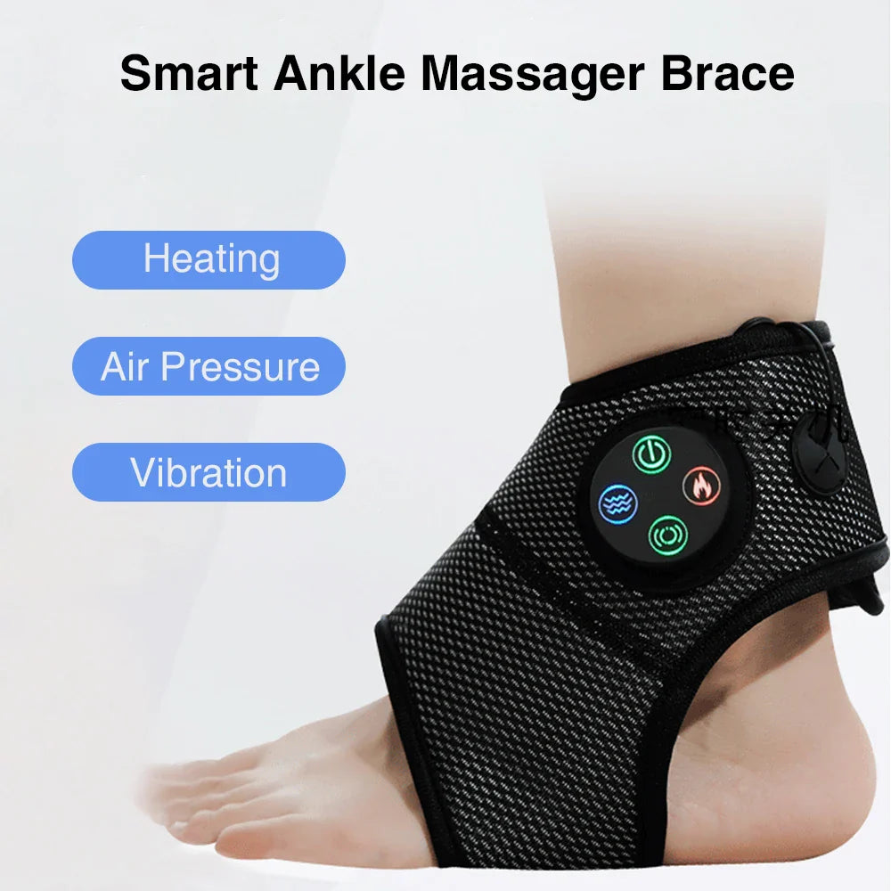 NNEOBA Electric Foot Ankle Massager with Heat Black-1