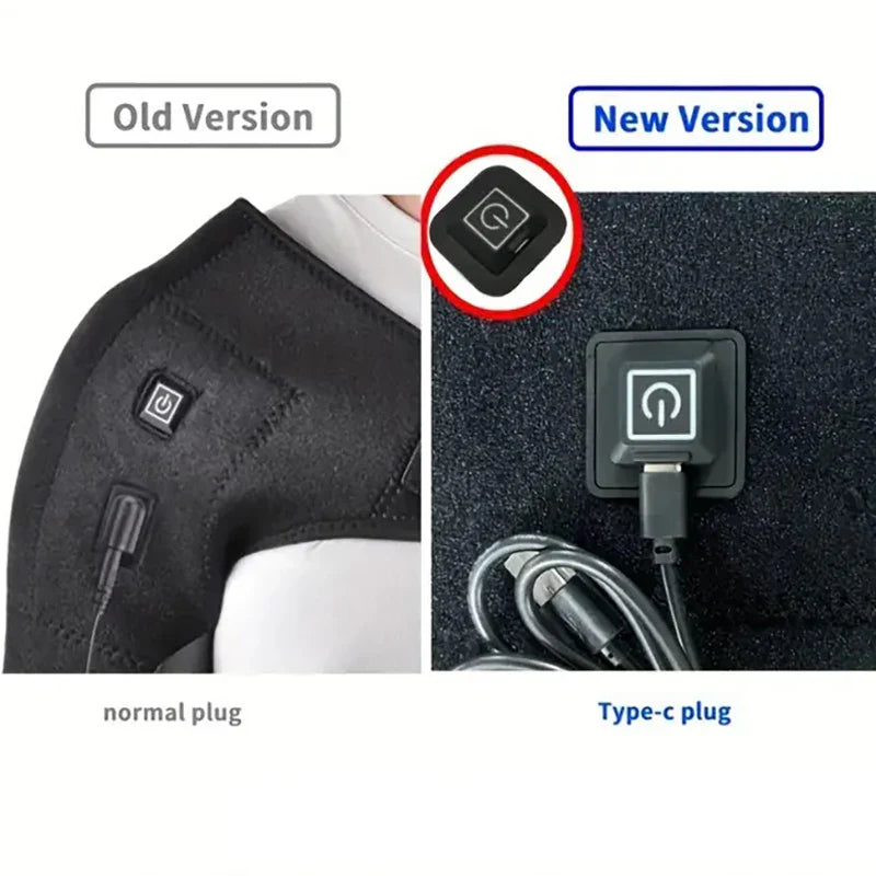 NNEOBA USB Electric Heating Shoulder Brace Massage Wrap-4