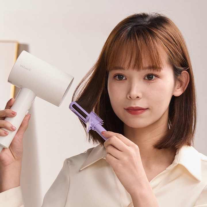 NNEDSZ 3-pack Purple Portable Hairstyle Brush for Root Volume - Multifunction Hair Styling Tool-3