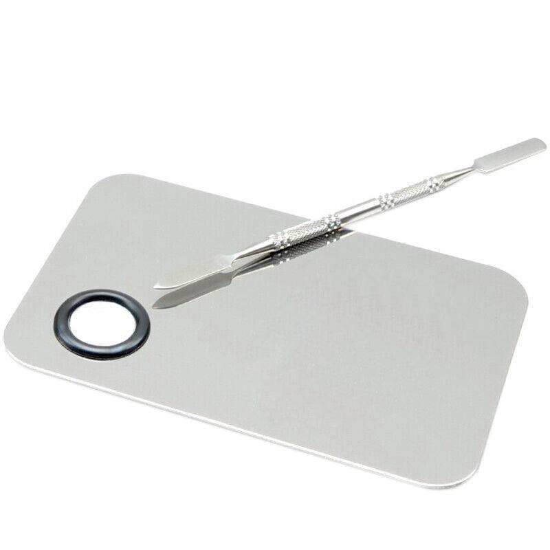 Stainless Steel Cosmetic Face Makeup Palette Spatula Foundation Mixing Tool-5