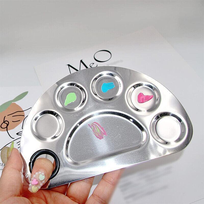 Stainless Steel Cosmetic Face Makeup Palette Spatula Foundation Mixing Tool-4