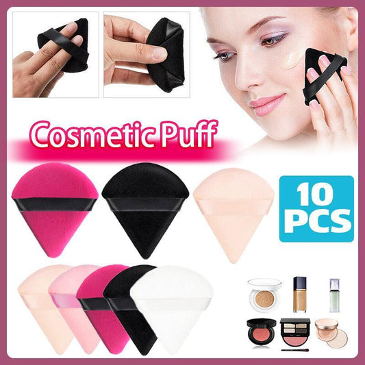 1/10X Triangle Cosmetic Puff Mini Cotton Makeup Sponge Powder Tool-0