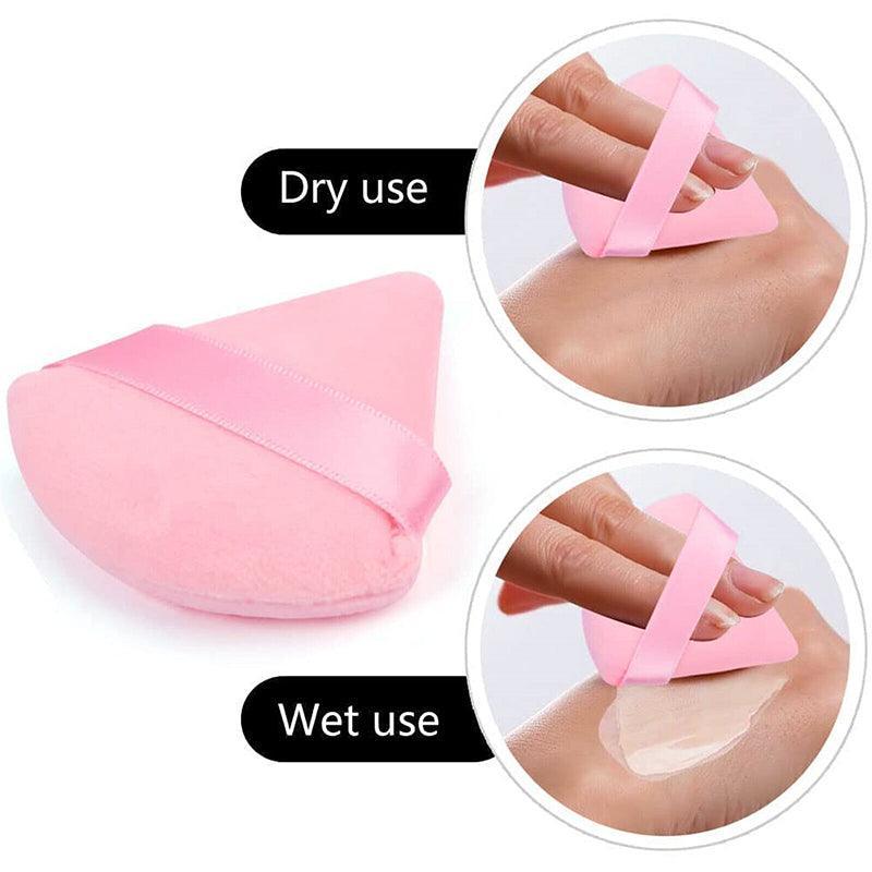 1/10X Triangle Cosmetic Puff Mini Cotton Makeup Sponge Powder Tool-2