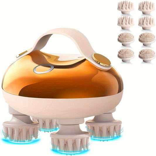 NNETM Portable Electric Scalp Massager(Gold)-0