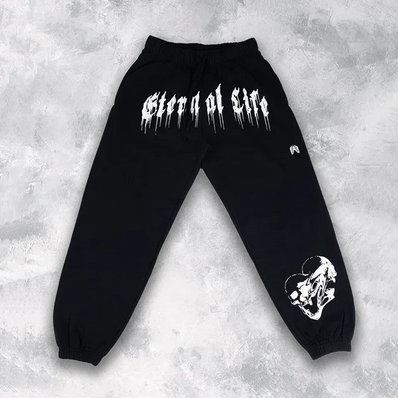 2025 European and American Men's New Year Wear Sports Pants Casual Sports Training Pants Men's Gym Pants