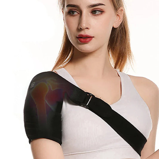 NNEOBA USB Electric Heating Shoulder Brace Massage Wrap-0