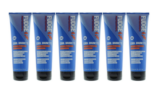 NNEDSZ 6x Fudge 250ml Blue Toning Shampoo - Erases Red & Orange from Cool Brunette Hair-0