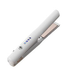 NNEDSZ White Portable Wireless Hair Straightener with Adjustable Temperature - USB Type-C Charging, Lightweight Design-0